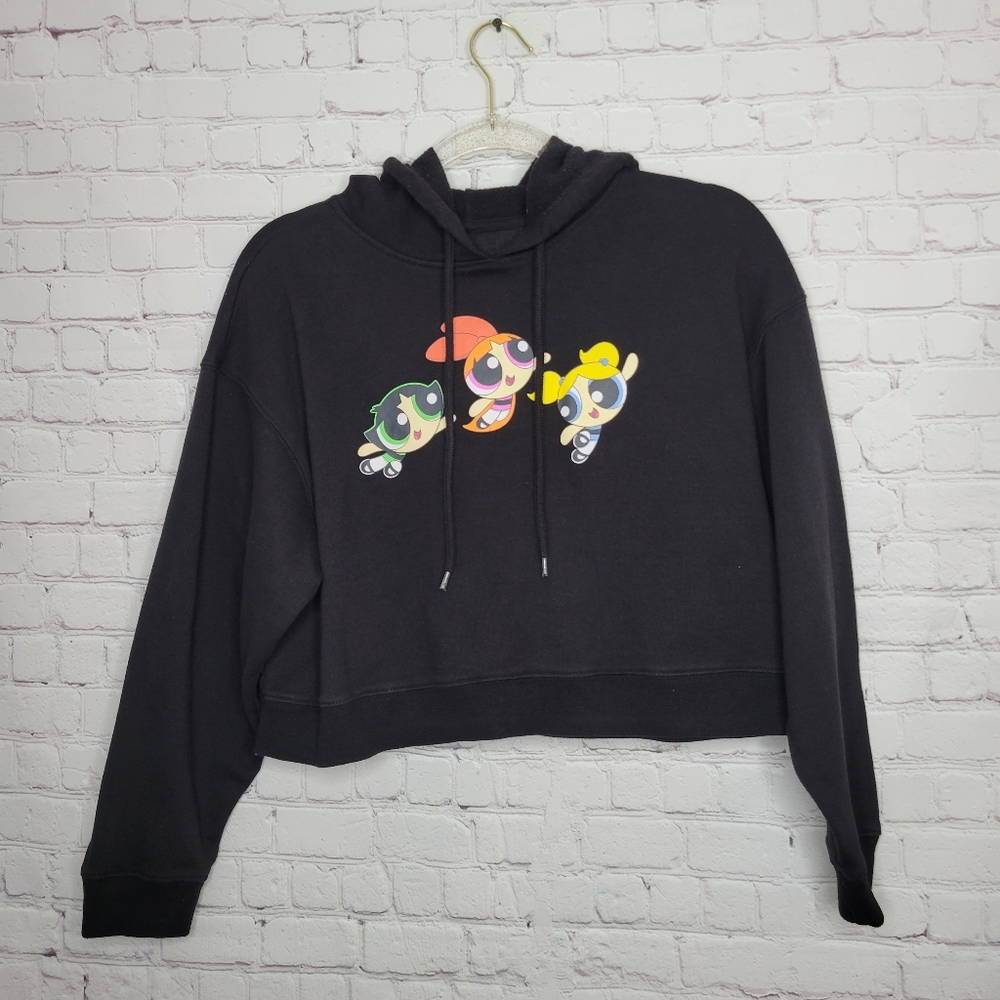 Powerpuff Girls Crop Hoodie Sz M